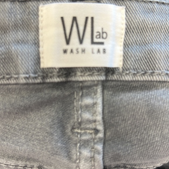 WASH LAB Jeans Skinny Stretch Mid Rise Light Wash Gray Nordstrom Women Size 27 - Picture 9 of 12